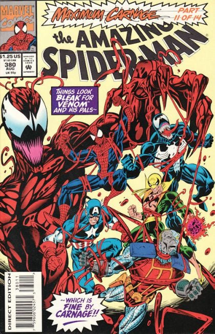 Marvel Comics The Amazing Spider Man, Vol.1, #380A (Carnage)
