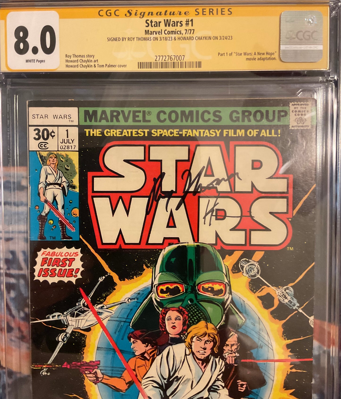 Marvel Comics Star Wars, vol.1 - CGC graded 8.0 - dual signed