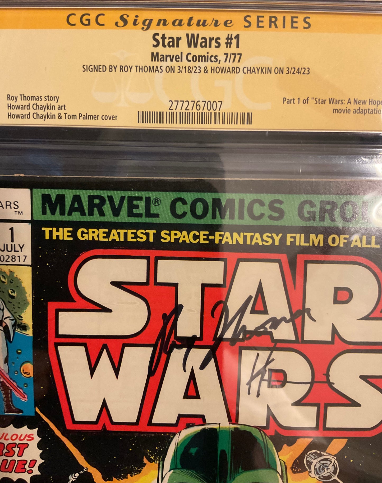Marvel Comics Star Wars, vol.1 - CGC graded 8.0 - dual signed