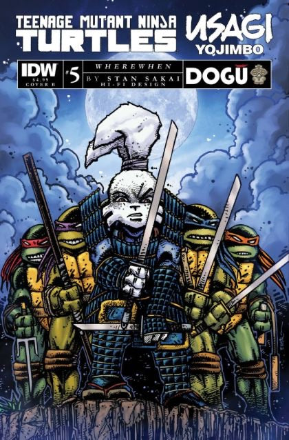 IDW Teenage Mutant Ninja Turtles/ Usagi Yojimbo #5B - Kevin Eastman Variant