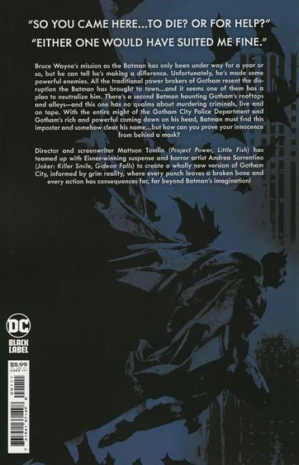 DC Comics (DC Black Label) Batman : The Imposter #1A