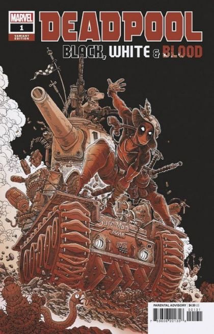 Marvel Comics Deadpool: Black, White, and Blood #1 - 3 cover set