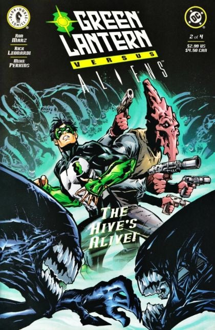 DC Comics / Dark Horse Comics Green Lantern vs. Aliens set, issues 1 to 4
