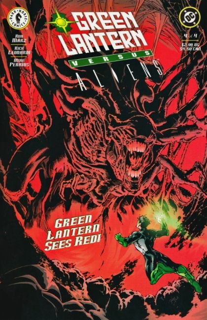 DC Comics / Dark Horse Comics Green Lantern vs. Aliens set, issues 1 to 4