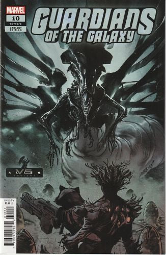 Marvel Comics Guardians of the Galaxy, vol.6, #10B, Pepe Larraz Marvel vs. Alien variant