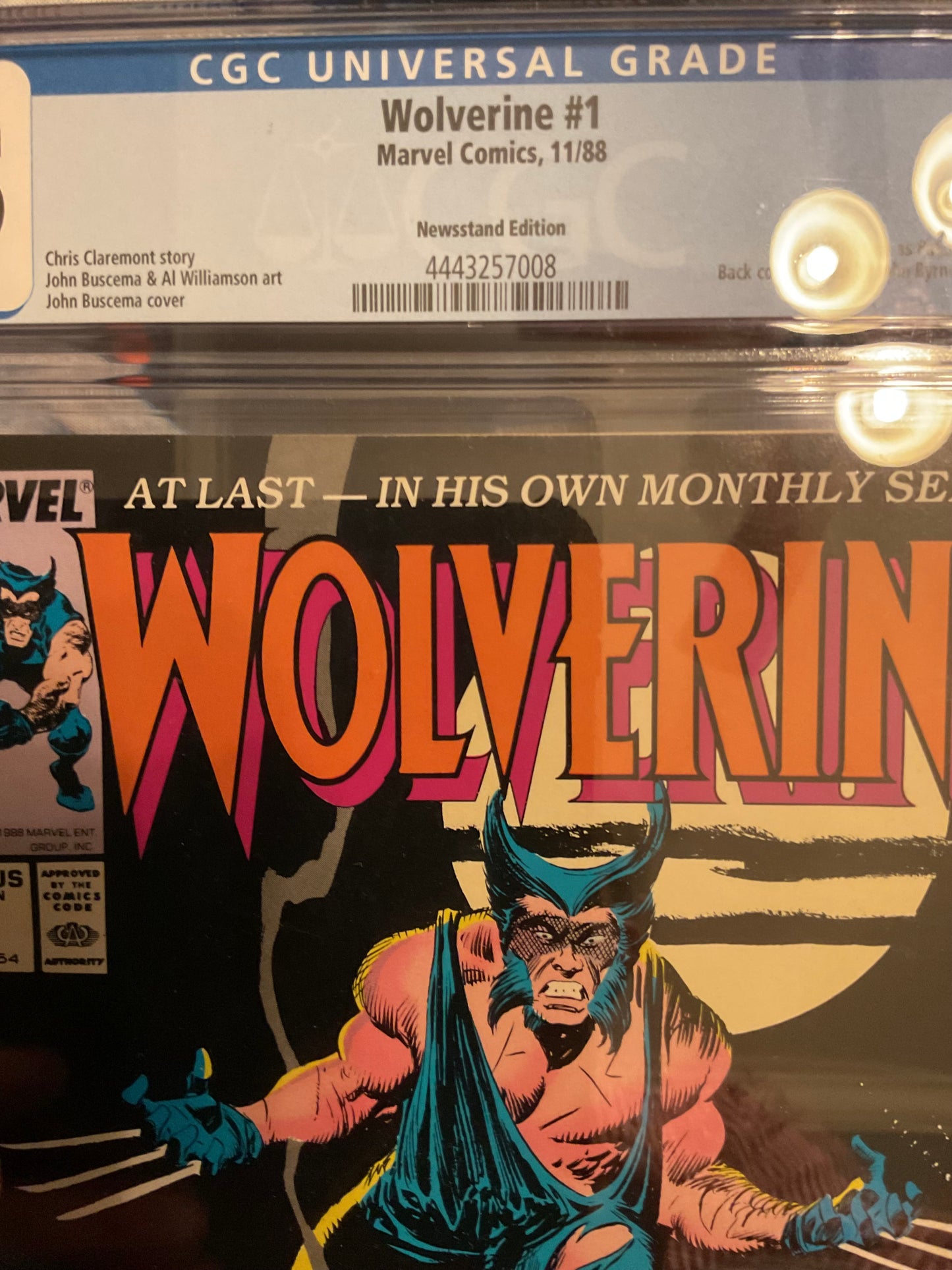Marvel Comics Wolverine, vol. 2 #1B CGC Graded 8.5