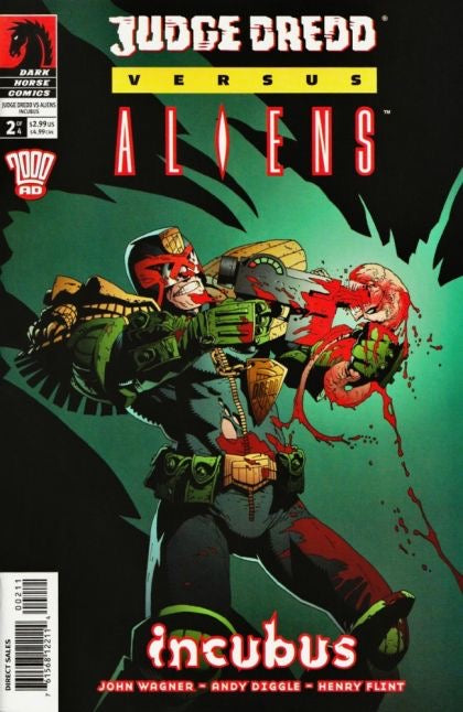 Dark Horse Comics Judge Dredd vs. Aliens, set of 4