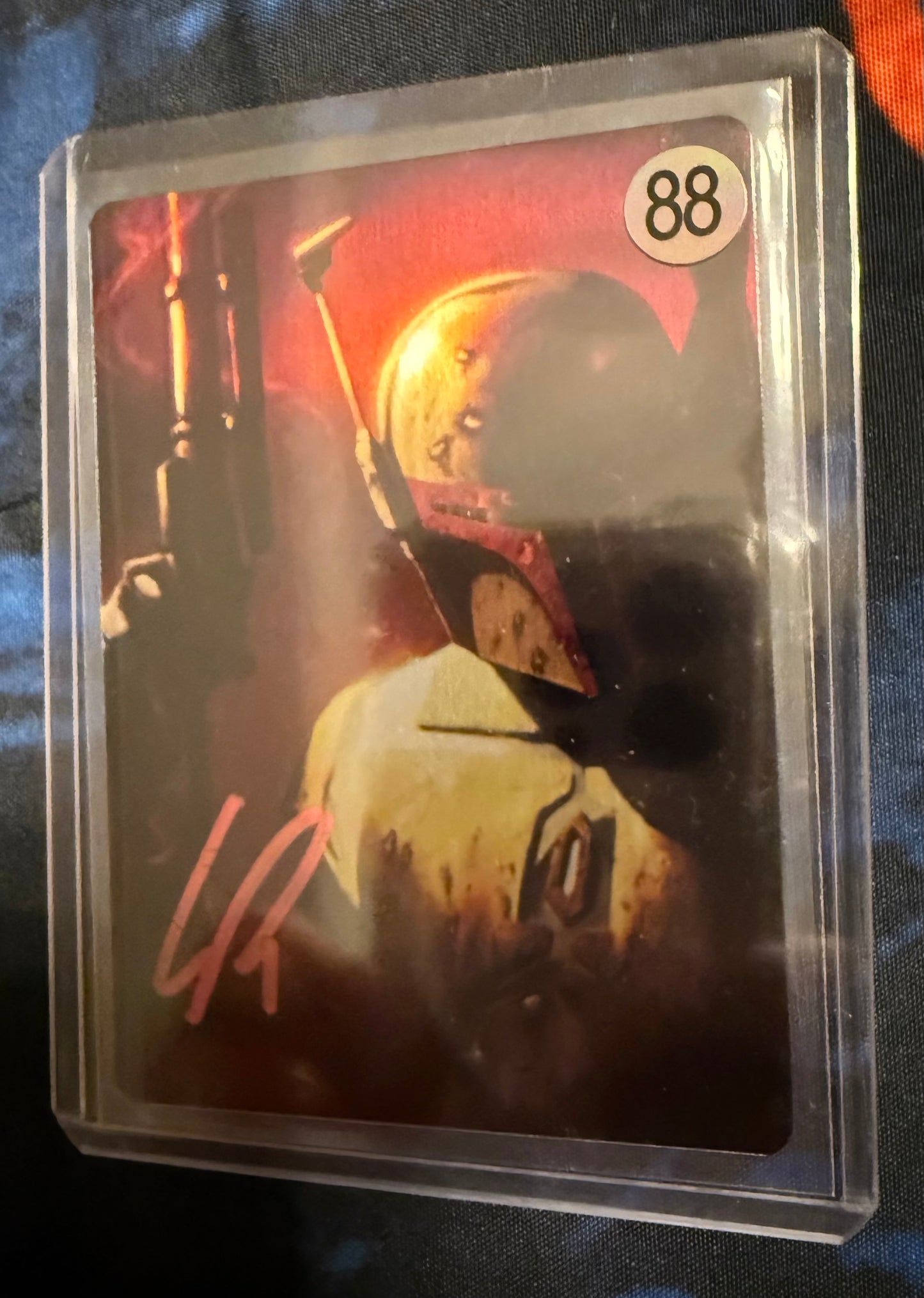 LIvio Ramondelli signed metal card with COA - Boba Fett, Star Wars collectible