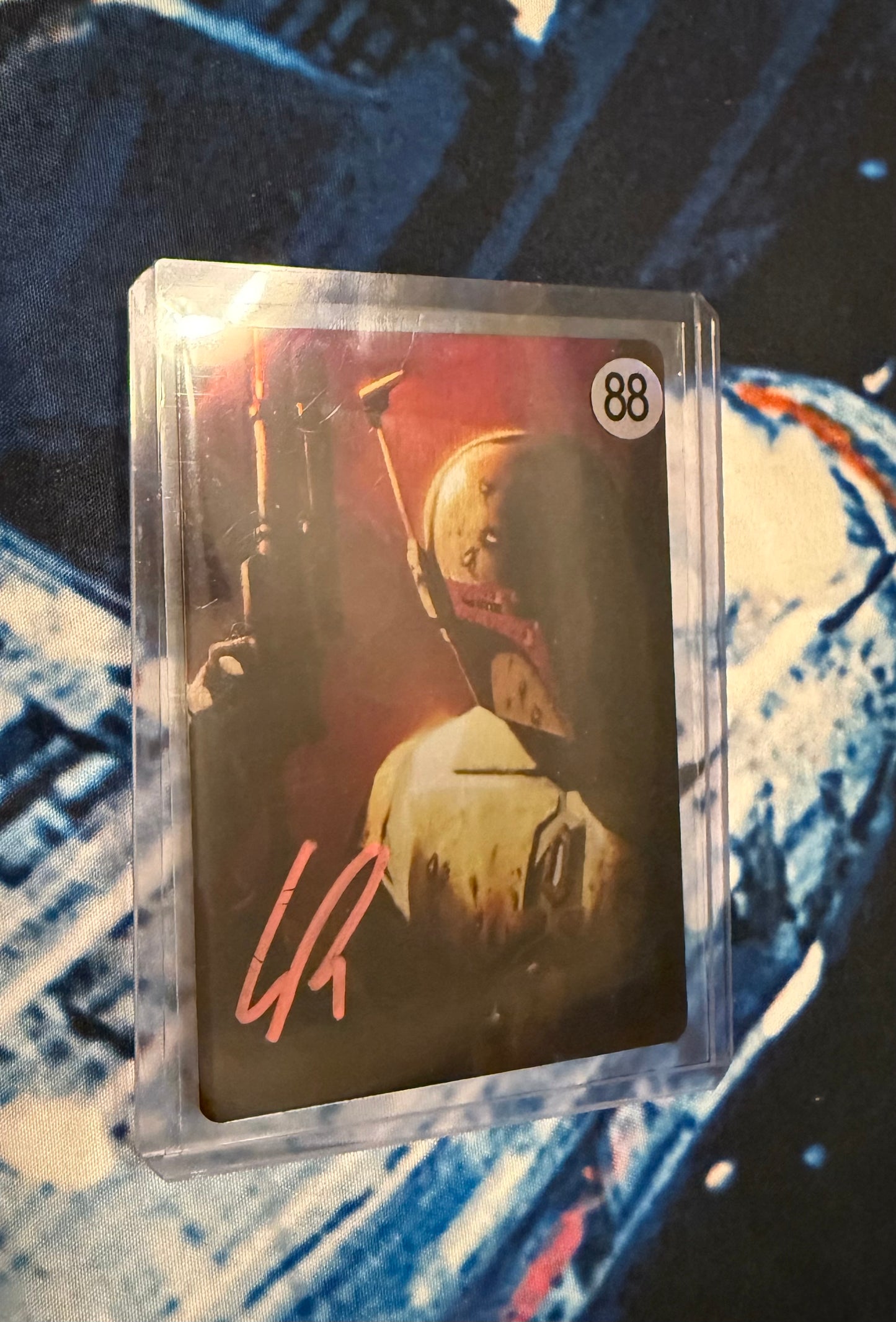 LIvio Ramondelli signed metal card with COA - Boba Fett, Star Wars collectible