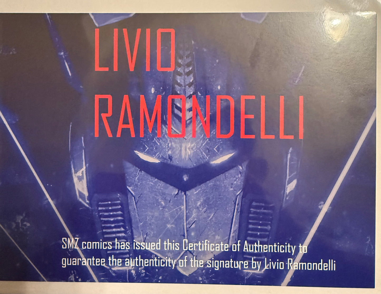 LIvio Ramondelli signed metal card with COA - Boba Fett, Star Wars collectible