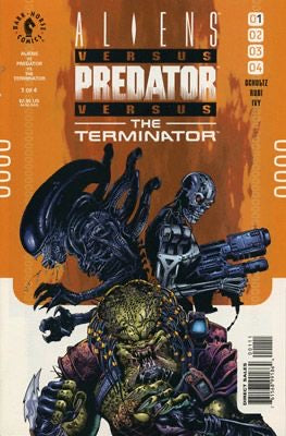 Dark Horse Comics Aliens vs Predator vs The Terminator set