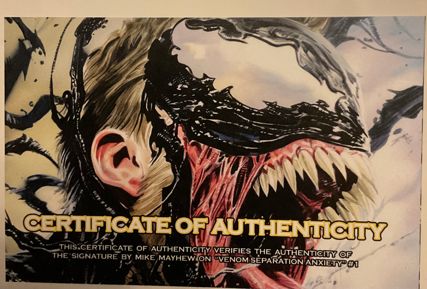 Marvel Comics Venom: Separation Anxiety, vol.2 - Mike Mayhew Exclusive Variant Signed