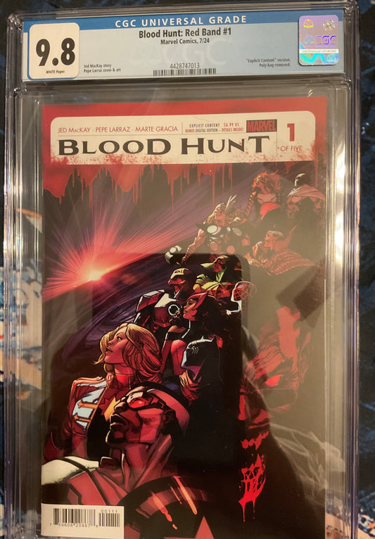 Marvel Comics Blood Hunt #1A = CGC Graded 9.8