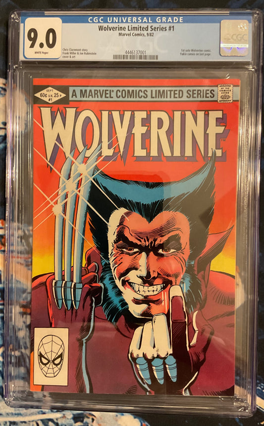 Marvel Comics Wolverine, vol.1 #1A - CGC graded 9.0 (1982)