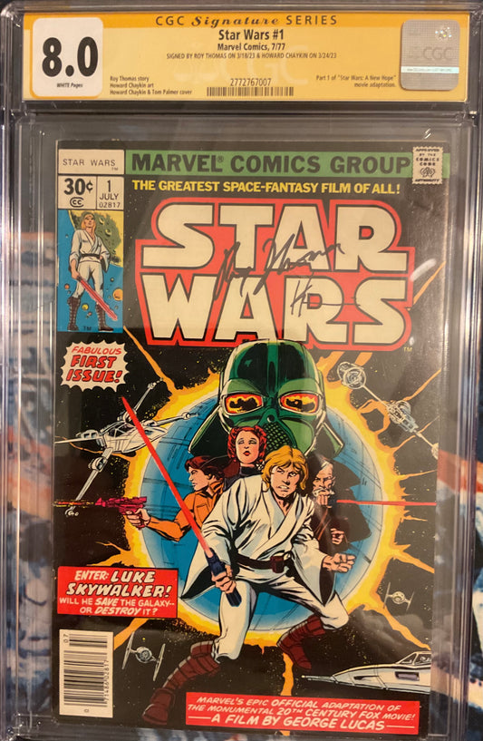 Marvel Comics Star Wars, vol.1 - CGC graded 8.0 - dual signed