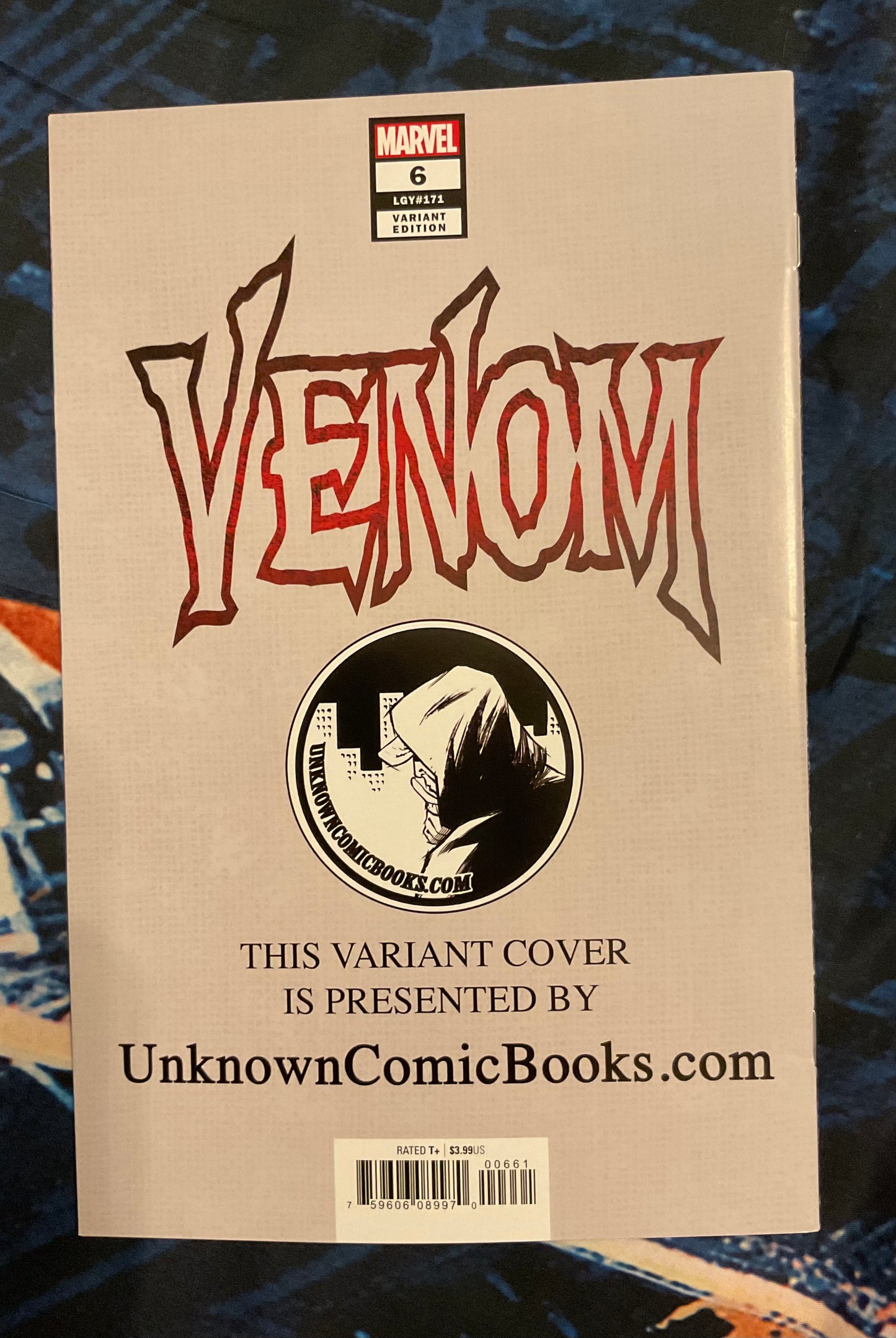 Marvel Comics Venom, vol 4, #6E, Mico Suayan variant, signed