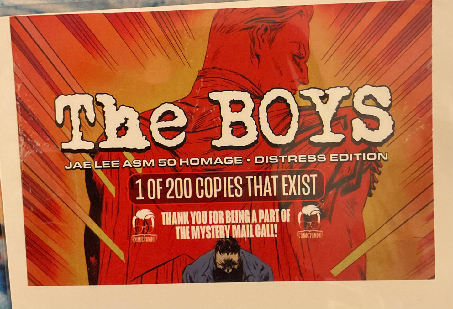 Dynamite Ent. The Boys #1AQ, Jae Lee ASM 50 homage variant, exc. distressed edition, limited to 200 copies ***
