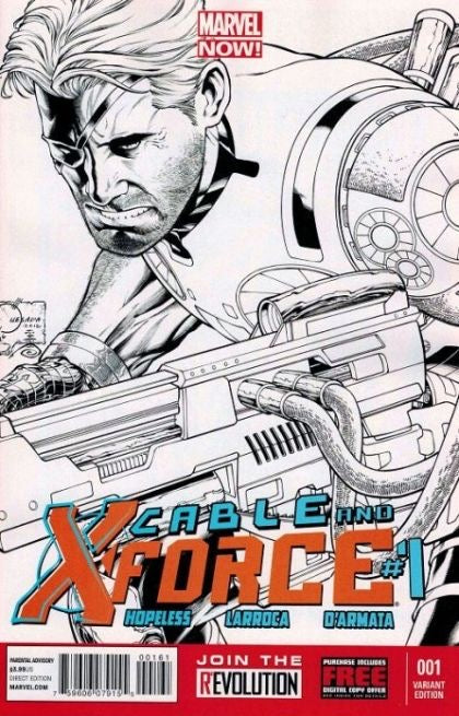 Marvel Comics Cable and X-Force, Joe Quesada Sketch Variant Cover