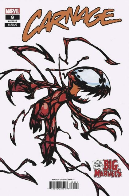 Marvel Comics Carnage, vol.4 issue 8, Skottie Young Big Marvels variant