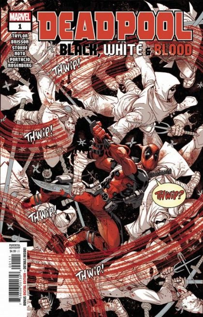 Marvel Comics Deadpool: Black, White, and Blood #1 - 3 cover set