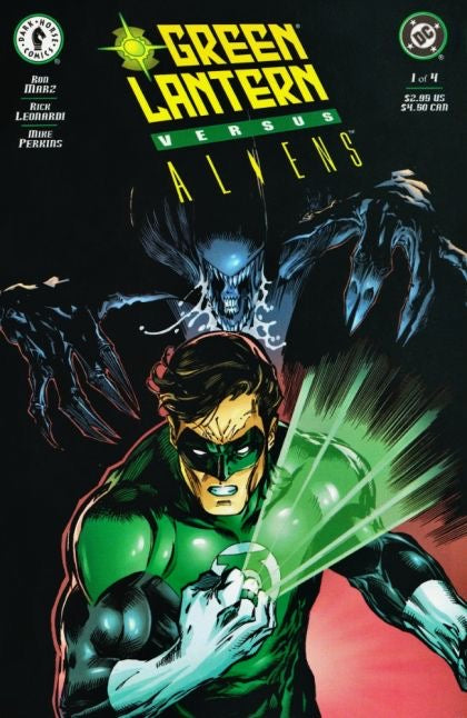 DC Comics / Dark Horse Comics Green Lantern vs. Aliens set, issues 1 to 4