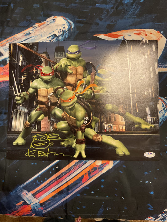 Kevin Eastman signed and remarqued TMNT print with COA - collectible