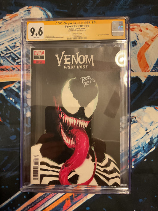 Marvel Comics Venom : First Host #1D CGC Graded 9.6, signed by Rod Reis