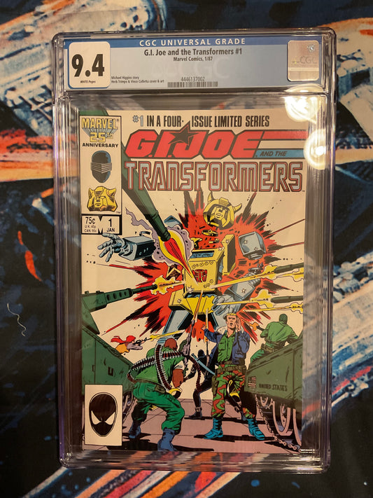 Marvel Comics G.I.Joe and the Transformers #1A, CGC Graded 9.4 ***