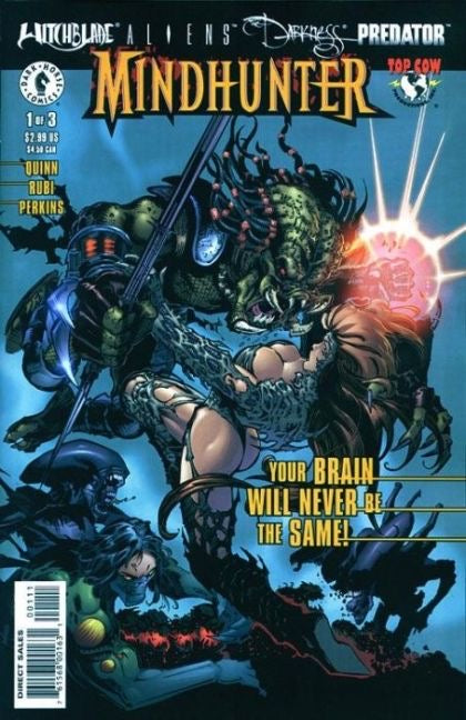 Image Comics Witchblade / Aliens / Darkness / Predator : Mindhunter issues 1, 2, and 3 set