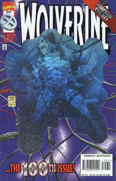 Marvel Comics Wolverine, Vol. 2. #100A - Hologram direct edition