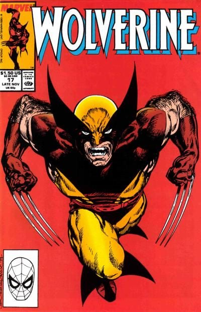 Marvel Comics Wolverine, Vol. 2, #17A - Iconic John Byrne cover art