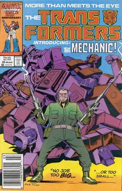 Marvel Comics Transformers #26B - Newsstand edition