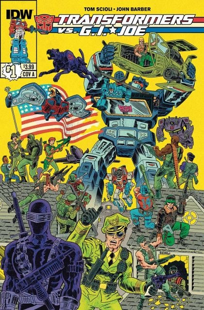 IDW Publishing Transformers vs. G.I. Joe #1A - Tom Scioli cover