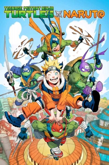 IDW Publishing, Teenage Mutant Ninja Turtles x Naruto #1AS - Jorge Jimenez Virgin Foil Variant (limited 500)