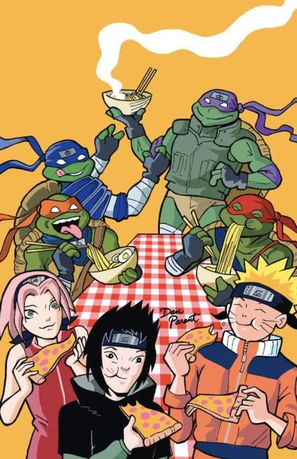 IDW Publishing, Teenage Mutant Ninja Turtles x Naruto #1AJ - Dan Parent Virgin Foil Variant