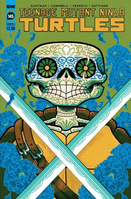 IDW Publishing, Teenage Mutant Ninja Turtles, Vol. 5 #145F - J. Gonzo Dia De Los Muertos Variant