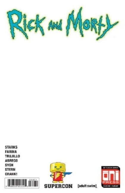 Oni Press Rick and Morty, Vol. 1, #39H - Blank Supercon Exclusive Variant