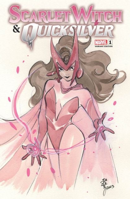 Marvel Comics Scarlet Witch & Quicksilver #1L - Peach Momoko Exclusive Variant