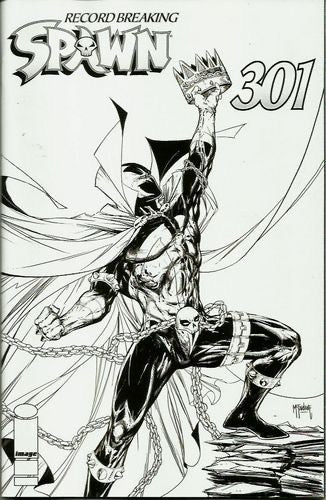 Image Comics Spawn #301I - Variant Todd McFarlane Black and White Edition