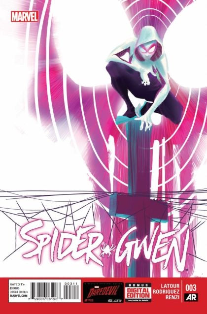 Marvel Comics Spider-Gwen, Vol. 1 - Robbi Rodriguez covers (set of 4) issues 1 to 4