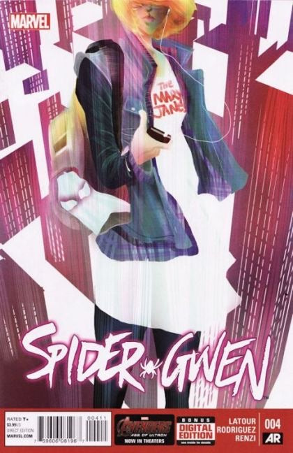 Marvel Comics Spider-Gwen, Vol. 1 - Robbi Rodriguez covers (set of 4) issues 1 to 4