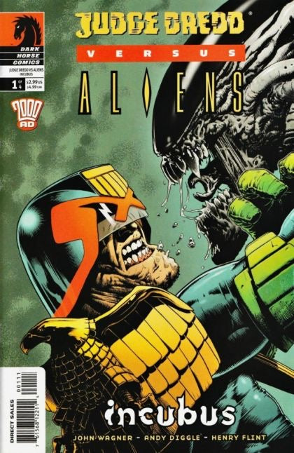 Dark Horse Comics Judge Dredd vs. Aliens, set of 4