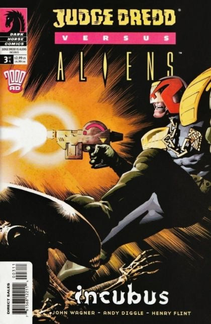 Dark Horse Comics Judge Dredd vs. Aliens, set of 4