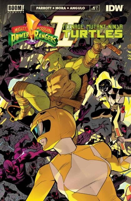 Boom! Studios Mighty Morphin Power Rangers / Teenage Mutant Ninja Turtles, Vol. 2, #1B - Dan Mora Connecting Cover