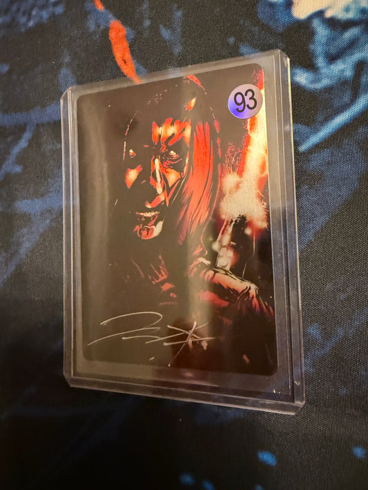 James St. Art signed metal card with COA - Darth Maul! collectible